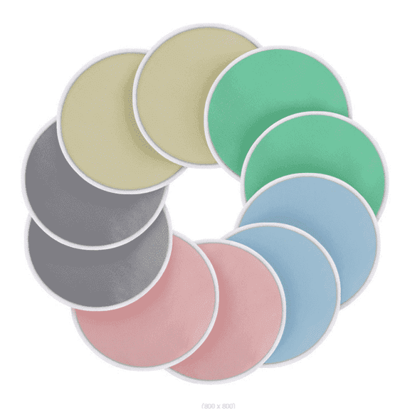 GIXUSIL 14 Pcs Multicolor Bamboo Nursing Breast Pads Organic Washable Pads Large Reusable Breast Liners for Women Breastfeeding (Random Color, 4.8 inch)