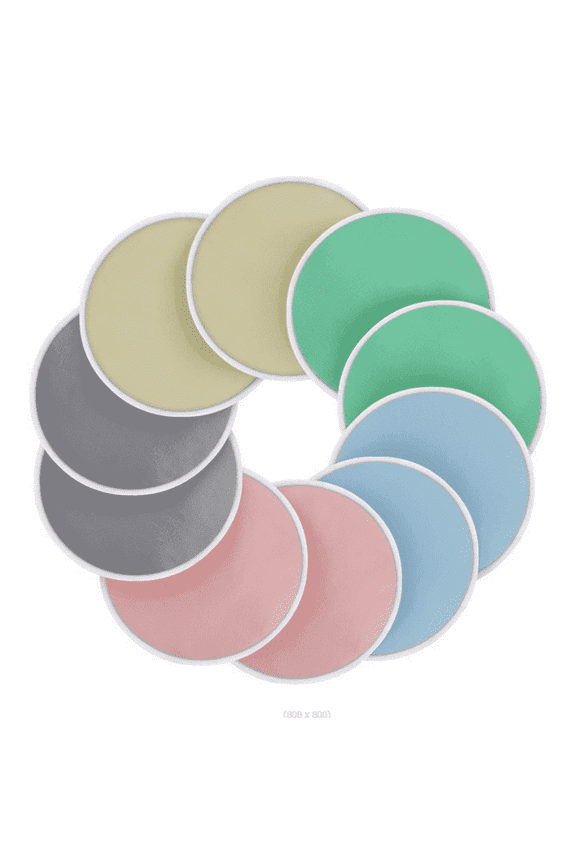 14 Pcs Multicolor Bamboo Nursing Breast Pads Organic Washable Pads Large Reusable Breast Liners for Women Breastfeeding (Random Color, 4.8 inch)