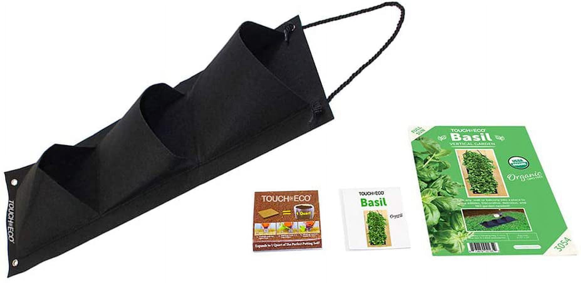Organic Basil Hanging Seed Bag with Soil Block