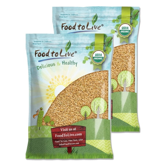 Organic Basmati Brown Rice, 20 Pounds  Non-GMO, Kosher, Raw, Vegan  by Food to Live