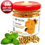 Organic Bee Pollen Granules 4.2oz / 120g - Superfood for Energy, Vitality, Immune Support, Antioxidants, Heart Health