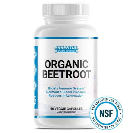 Organic Beetroot Capsules – Nitric Oxide, Circulation & Energy Support, 60 Count