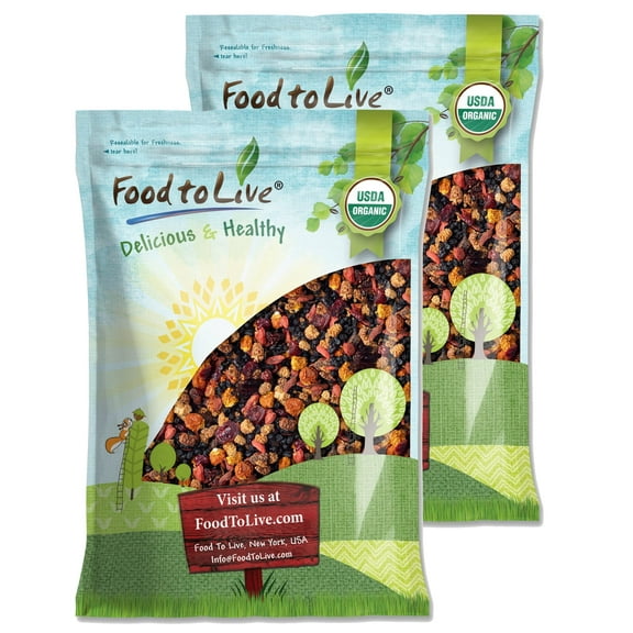 Organic Berries Paradise Mix, 14 Pounds — Non-GMO, Raw, Vegan — by Food to Live