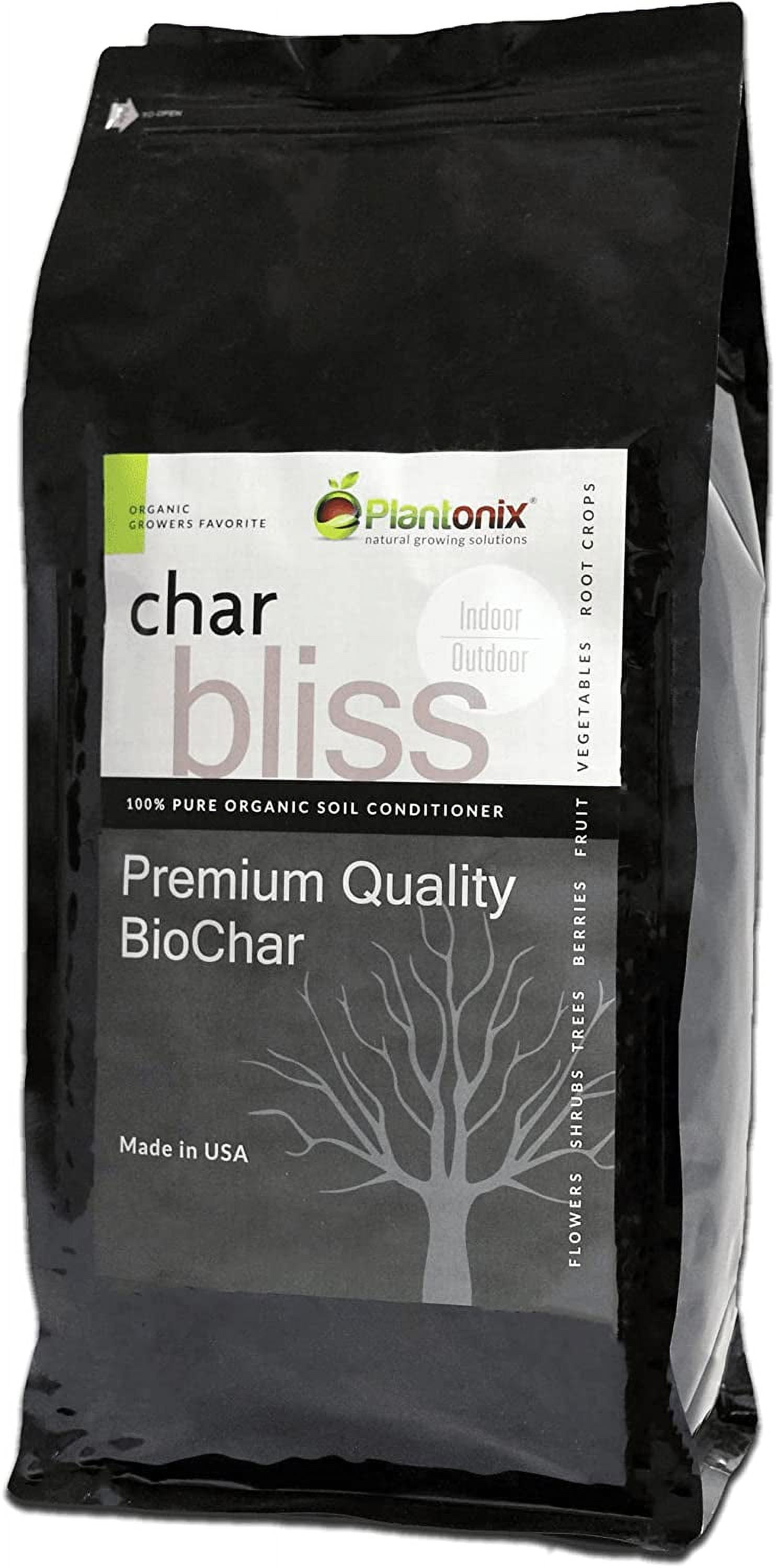 Organic Biochar for Plants -Biochar Soil Amendment Organic - Bio Char for Plants - Horticultural
