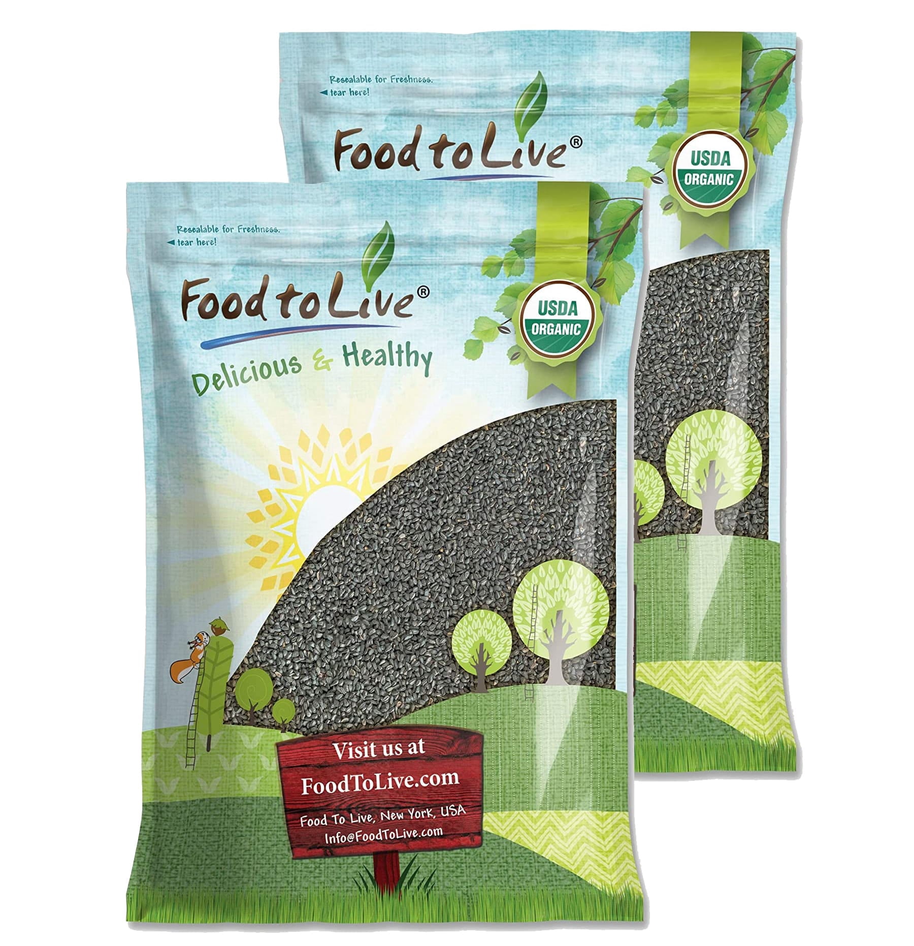 Organic Black Cumin Seeds, 14 Pounds — Non-GMO, Kosher, Raw, Vegan — by Food to Live