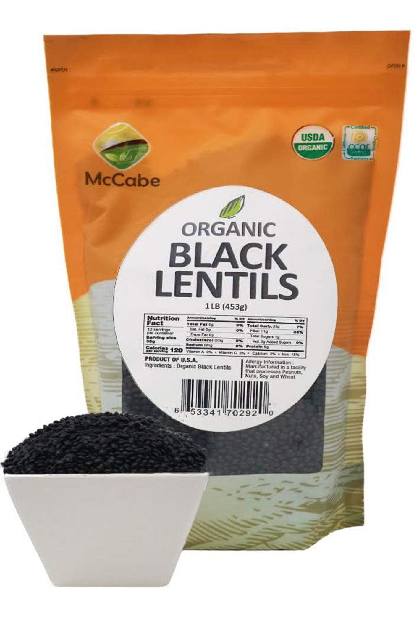 Organic Black Lentils Black Lentils Organic Rich with Fiber