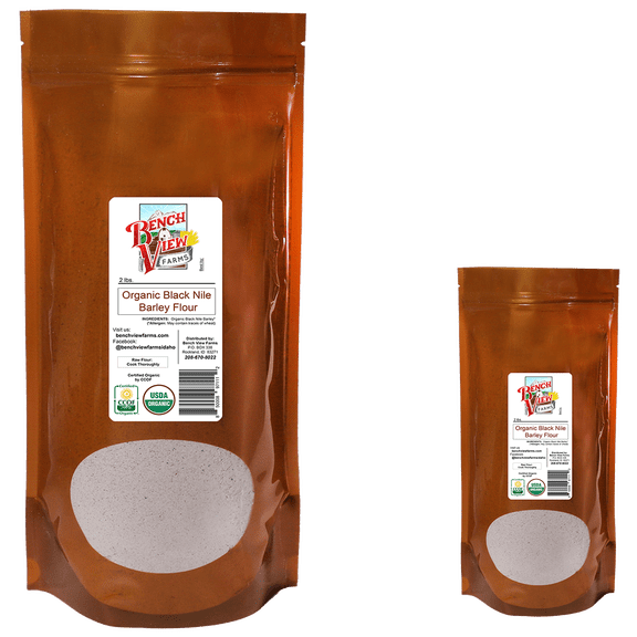 Organic Black Nile Barley Flour - 2lbs (Pack of 2)