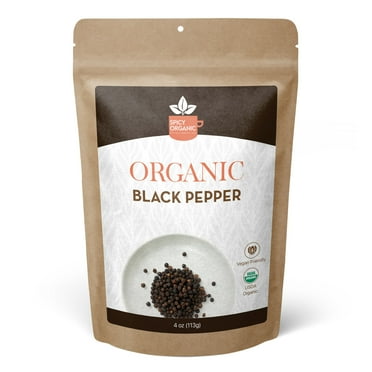 Organic Black Peppercorns: Elevate Your Dishes with Bold and Rich Flavor - Ideal for Cooking and Seasoning