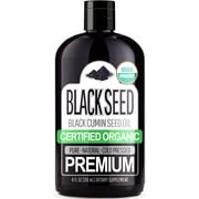 Organic Black Seed Oil (100 Percent Pure & Natural Black Cumin Seed Oil - USDA Certified Organic) Cold Pressed, Free of Toxins, and Other Harmful Chemicals - 4oz Bottle