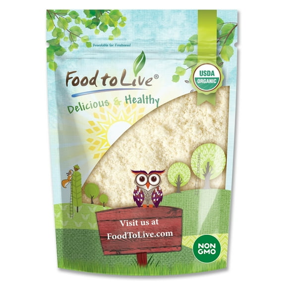 Organic Blanched Almond Flour, 4 Pounds — Non-GMO, Kosher, Vegan — by Food to Live