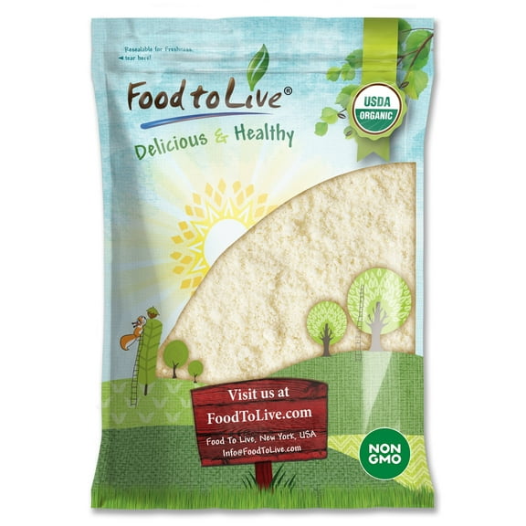 Organic Blanched Almond Flour, 8 Pounds — Non-GMO, Kosher, Vegan — by Food to Live