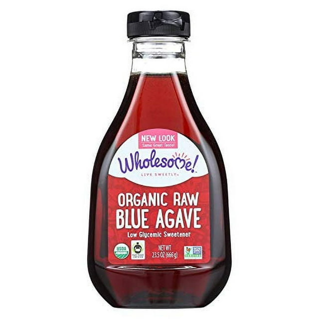 Organic Blue Agave Nectar, Syrup, Low Glycemic Sweetener, Non GMO, 23.5