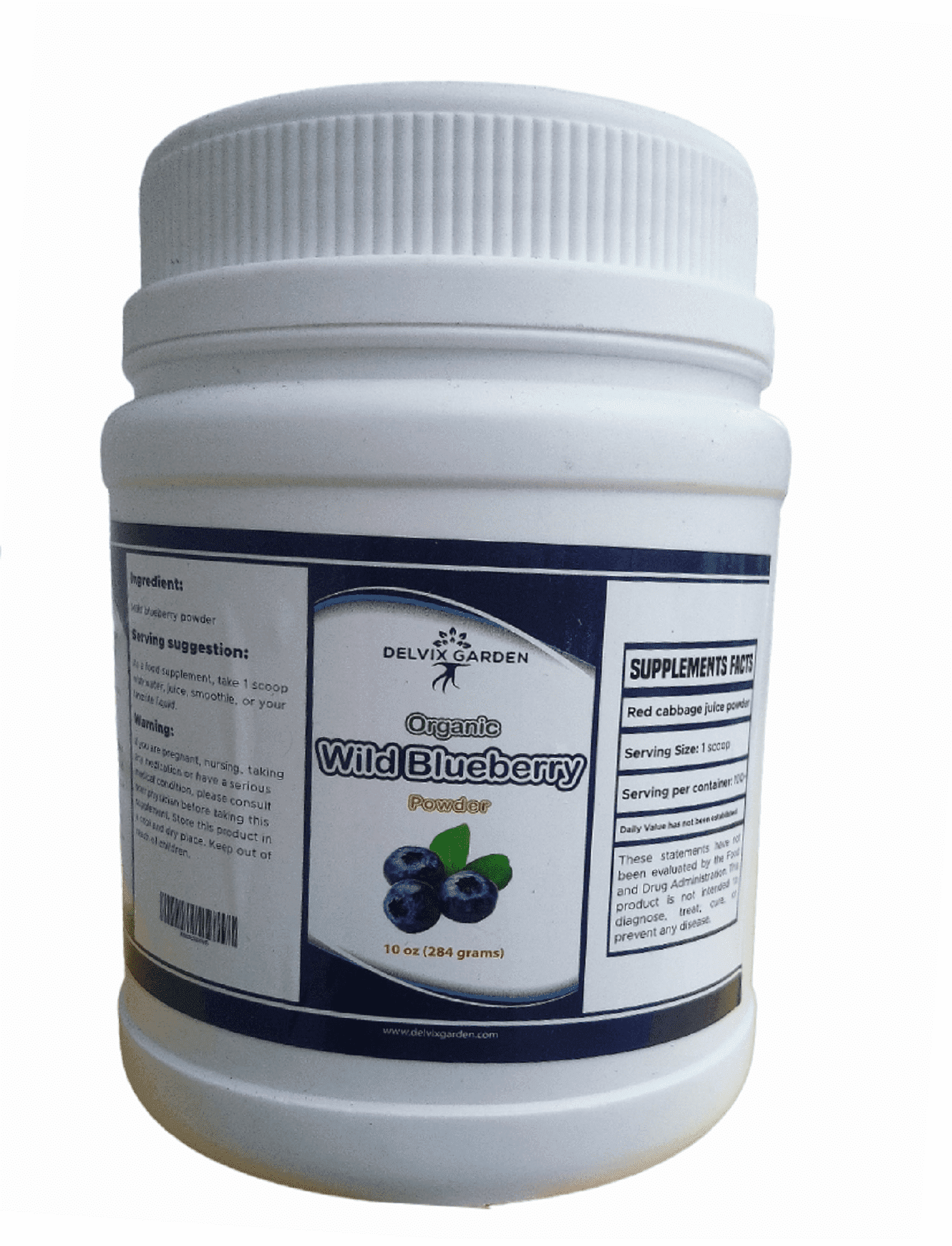 Organic Blueberry Powder 10 oz – Pure Freeze-Dried Wild Blueberry Powder for Smoothies, Baking, and Beverages