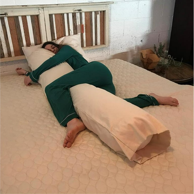 Organic Body Pillows Organic Shredded Latex Regular Fill Rectangular Zip 20 x 54