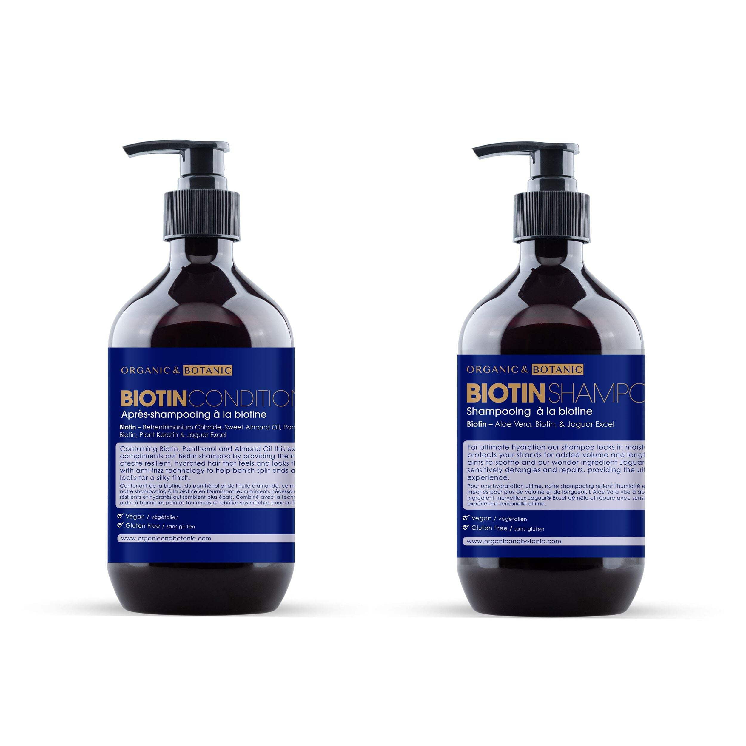Organic  Botanic Biotin Shampoo + Conditioner