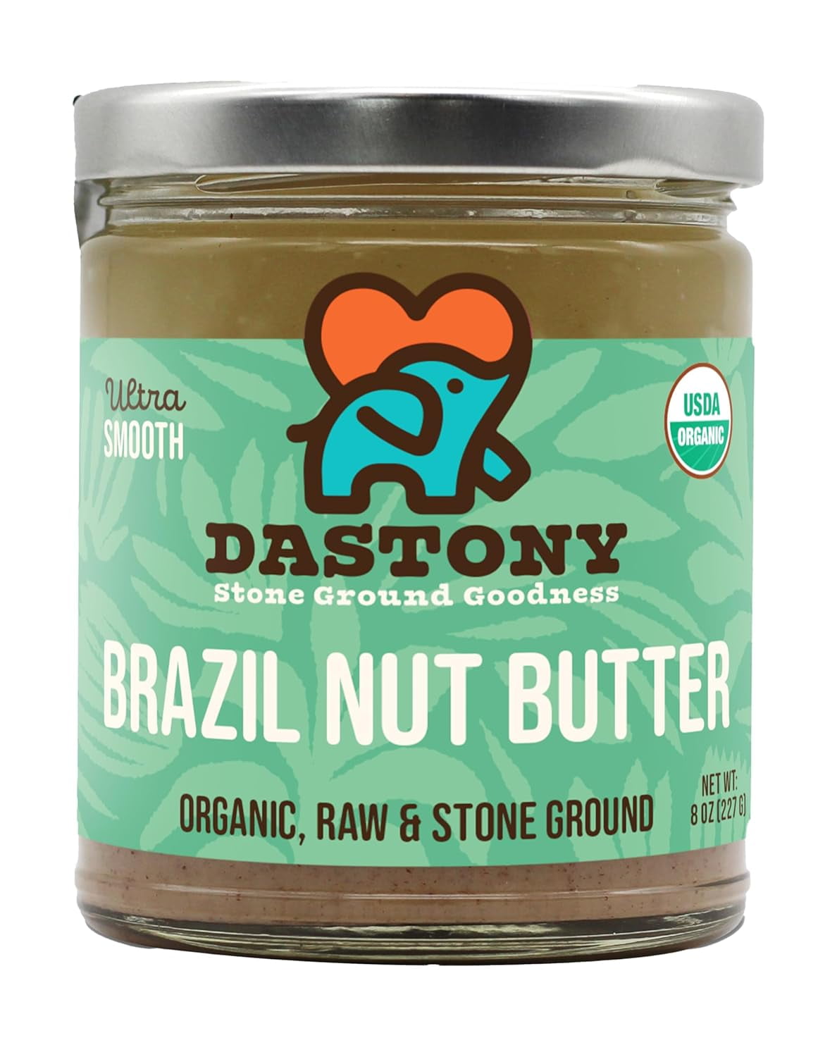 Organic Brazil Nut Butter, 8 oz One Ingredient Vegan, Paleo and