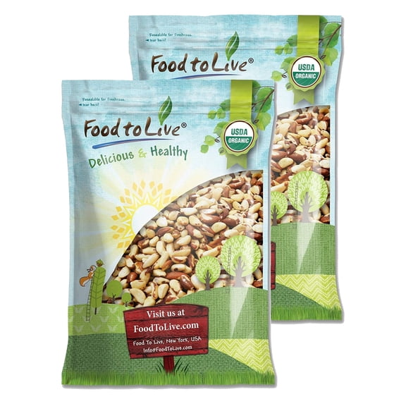Organic Brazil Nuts, 18 Pounds Non-GMO, Raw, Kosher, Vegan by Food to Live
