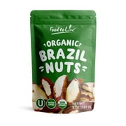 Organic Brazil Nuts, 8 Ounces — Non-GMO, Raw, Kosher, Vegan — by Food to Live