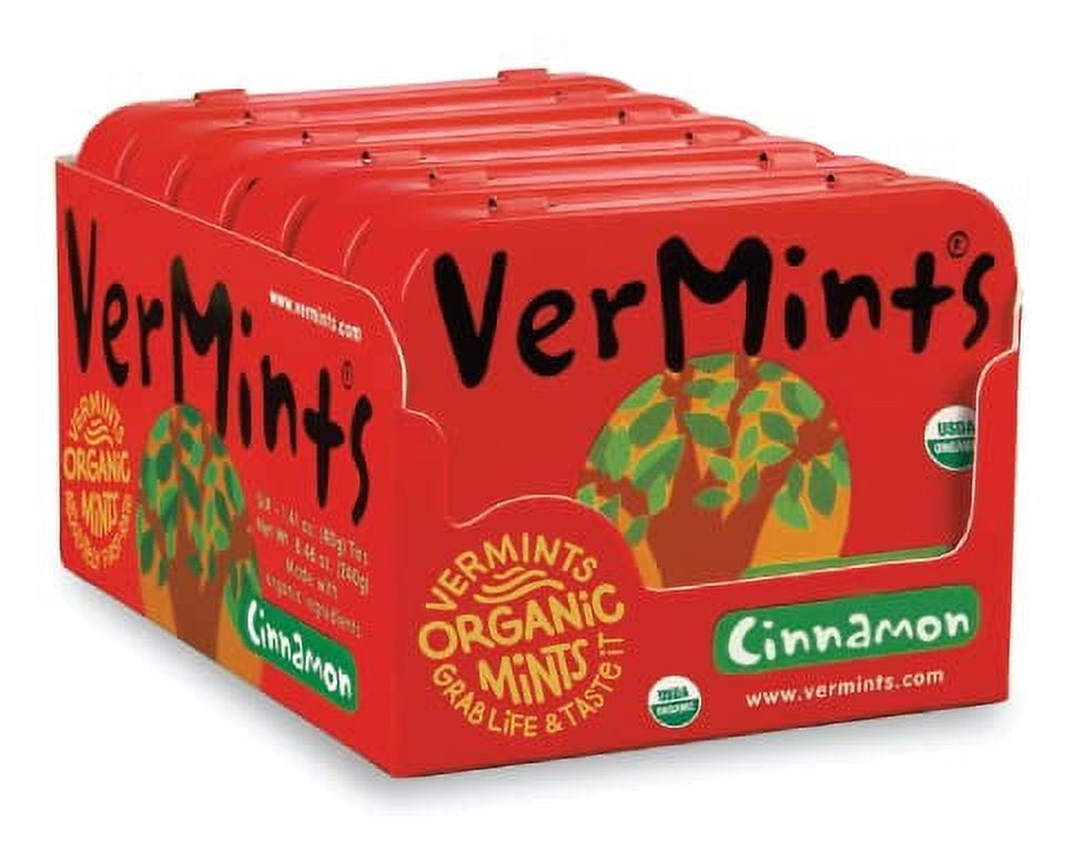 Organic Breath Mints by VerMints, Cinnamon Flavor, All Natural