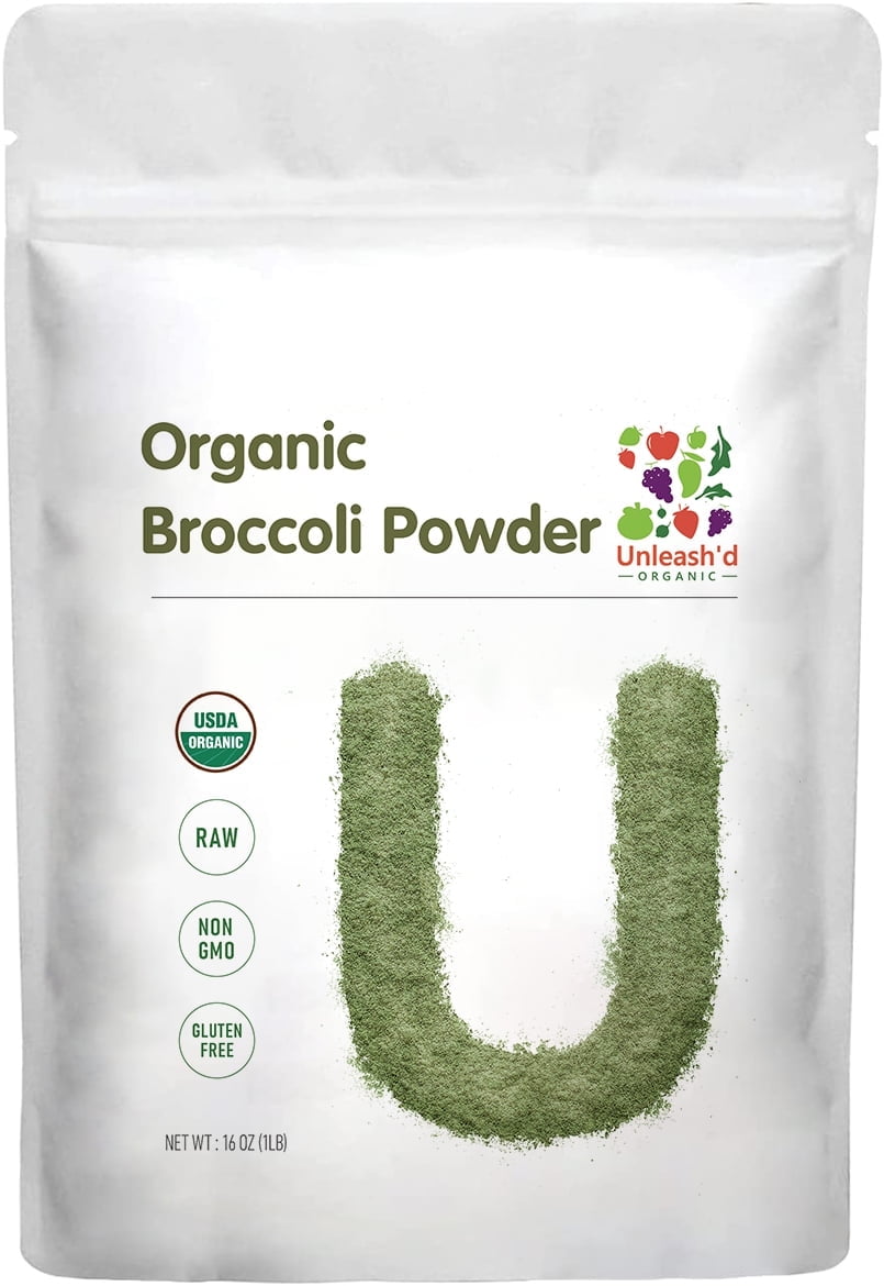 unleashed organic, Organic Broccoli Powder, 1 Pound, Raw, Vegan ...