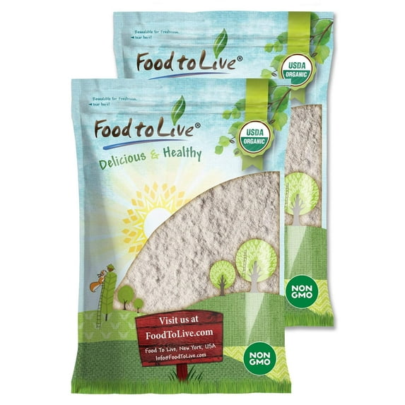 Organic Brown Rice Flour, 20 Pounds — Non-GMO, Kosher, Raw, Vegan — by Food to Live
