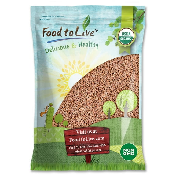 Organic Buckwheat Kasha, 10 Pounds  Non-GMO, Kosher, Vegan  by Food to Live