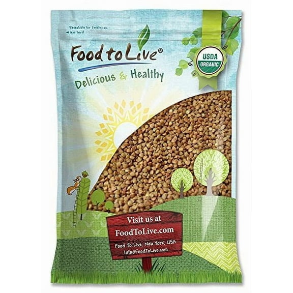 Organic Buckwheat Kasha, 15 Pounds  Non-GMO, Kosher, Vegan  by Food to Live