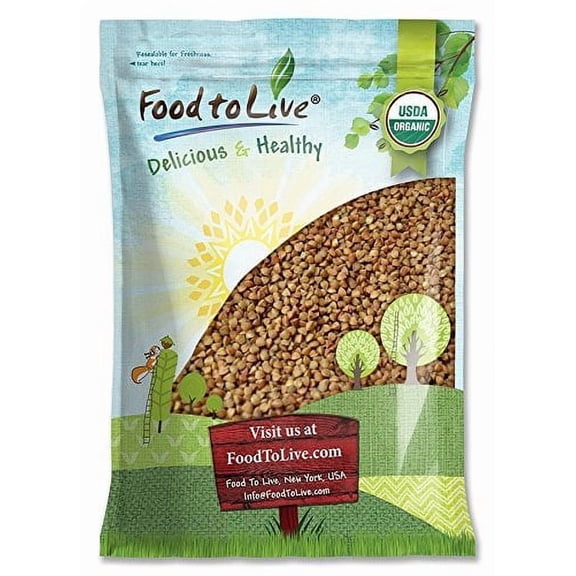 Organic Buckwheat Kasha, 16 Pounds Non-GMO, Kosher, Vegan by Food to Live
