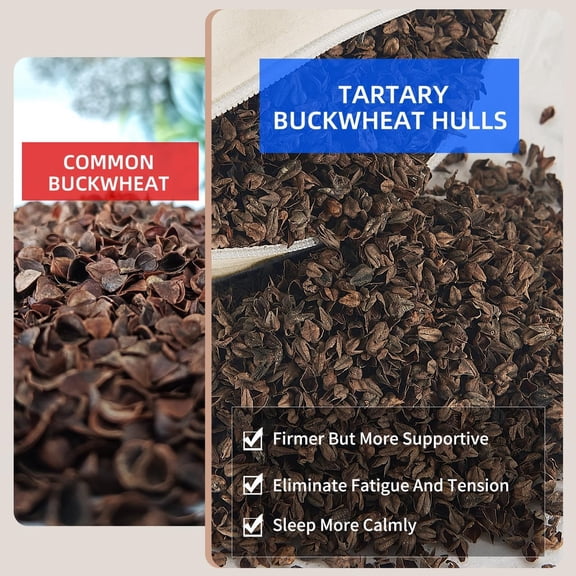 Organic Buckwheat Pillow for Sleeping with Organic Cotton Pillowcase - 20''x26'' Adjustable Pillow, Breathable for Cool Sleep, Cervical Support for Back and Side Sleeper(Tartary Buckwheat Hulls)