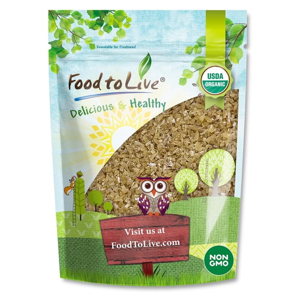 Organic Bulgur Wheat, 0.5 Pounds — Non-GMO, Kosher, Vegan — by Food to Live