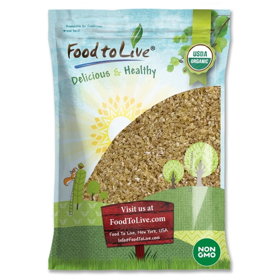 Organic Bulgur Wheat, 10 Pounds Non-GMO, Kosher, Vegan by Food to Live