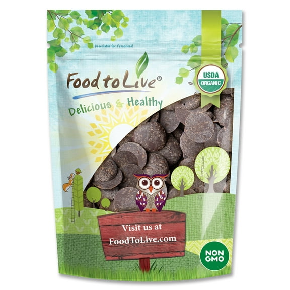 Organic Cacao Paste, 1 Pound — Non-GMO, Kosher, Raw, Vegan — by Food to Live