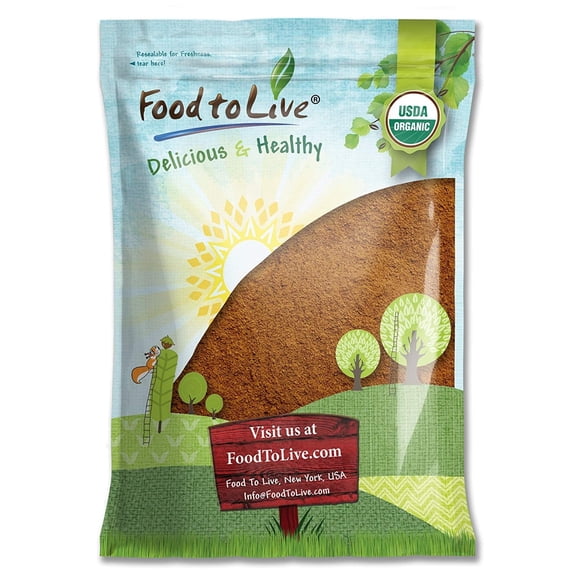 Organic Cacao Powder, 8 Pounds  Non-GMO, Kosher, Raw, Vegan  by Food to Live