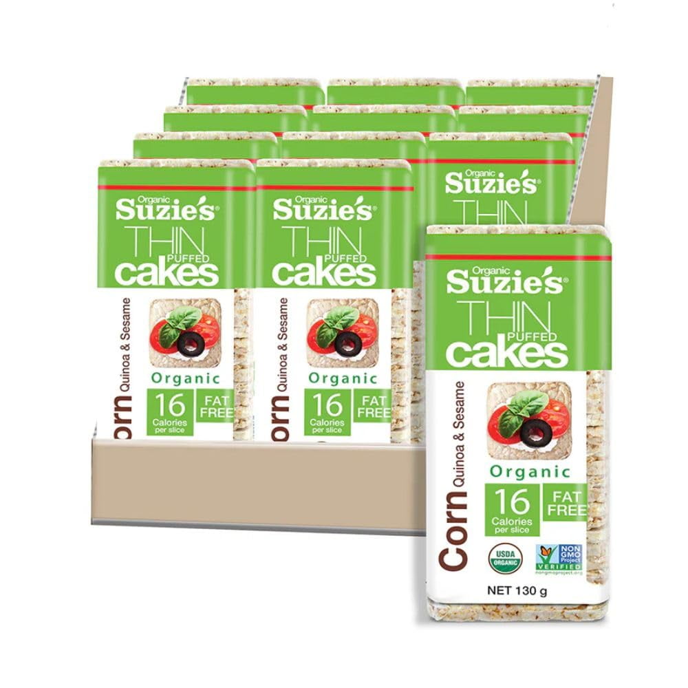 Organic Cakes Thins12 PackCorn Quinoa & SesameUSDA Organic, NONGMO
