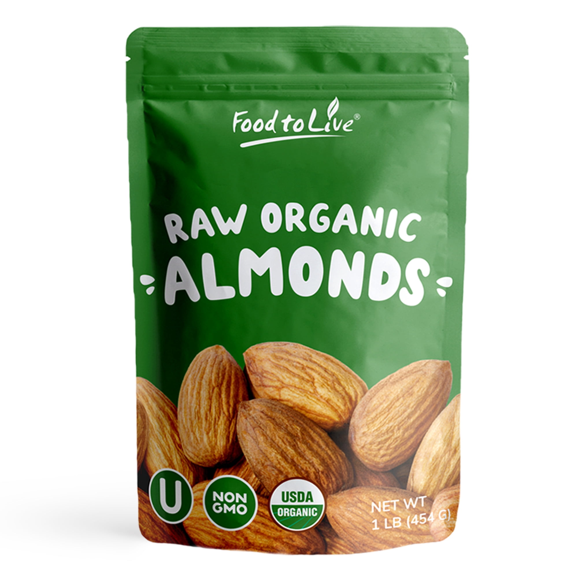 Organic California Almonds 1lb - rated 4.4 stars from 25 reviews