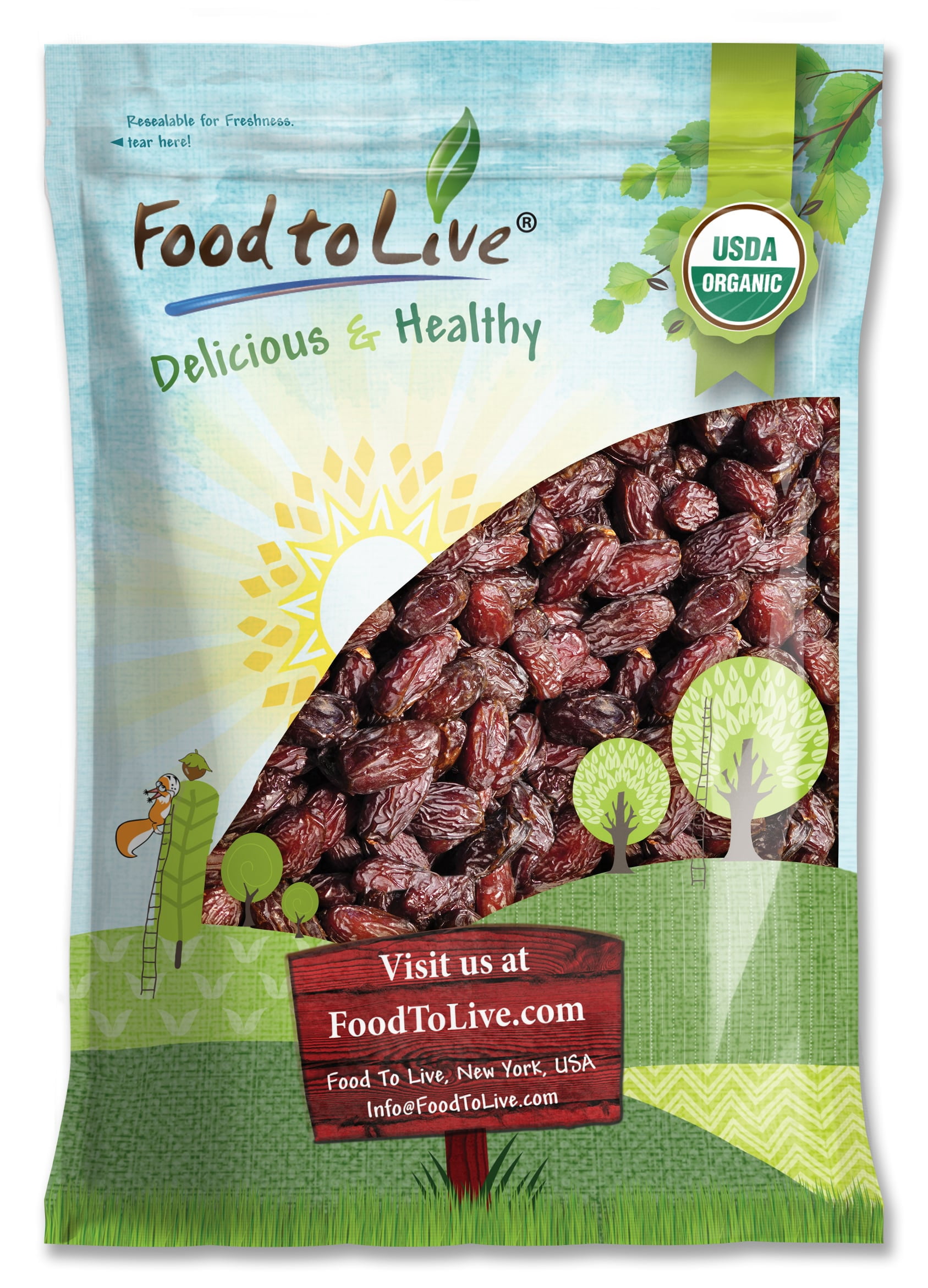 Organic California Medjool Dates, 10 Pounds – Non-GMO Whole Dry Fancy Dates with Pits