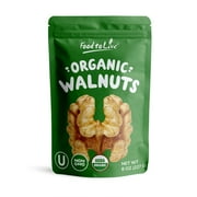 Organic California Walnuts, 0.5 Pounds ? Non-GMO, Raw, Kosher, Vegan ? by Food to Live