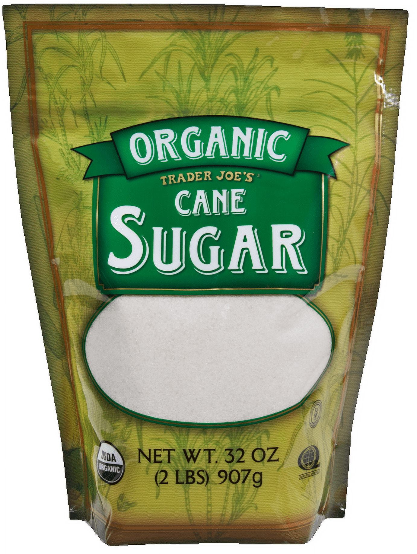 Organic Cane Sugar 2 Lb Pack of 2