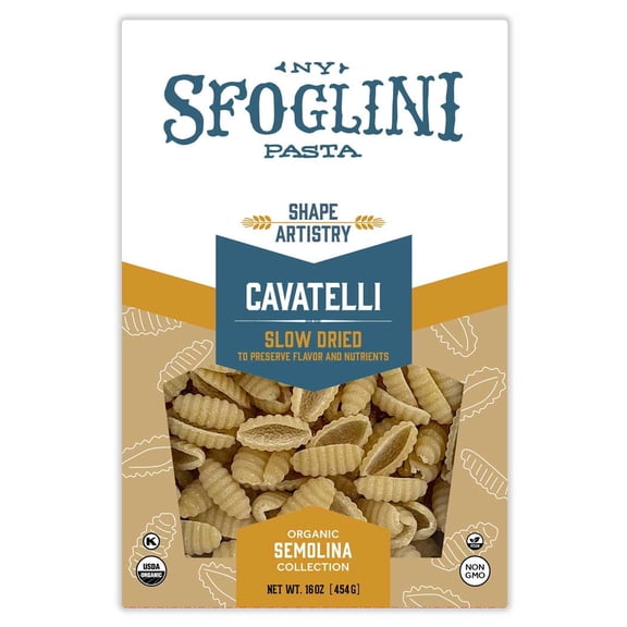Sfoglini Organic Cavatelli Pasta, 4-Pack, 16 oz Boxes