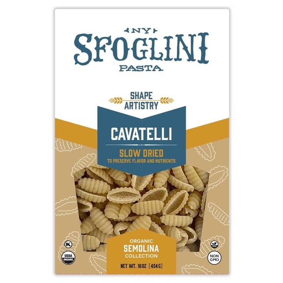 Sfoglini Organic Cavatelli Pasta, 4-Pack, 16 oz Boxes
