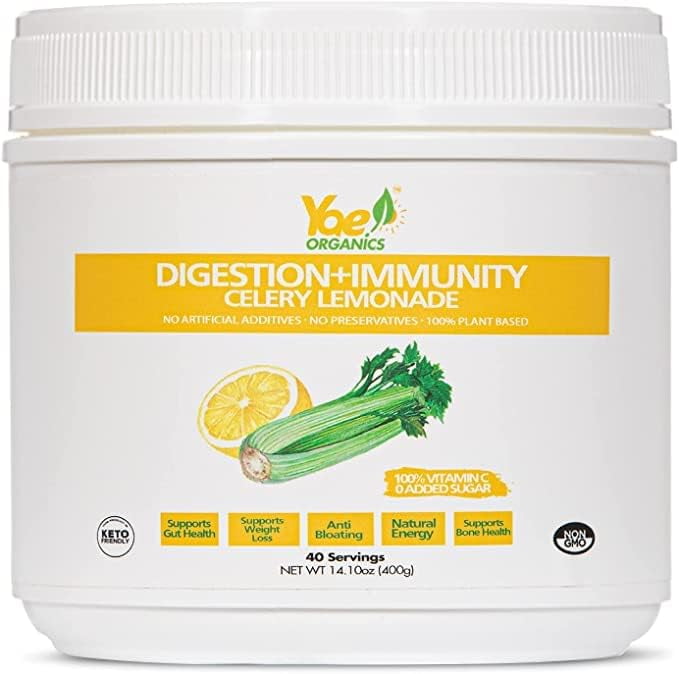 Organic Celery Juice Powder with Lemonade for Digestion Immunity 100