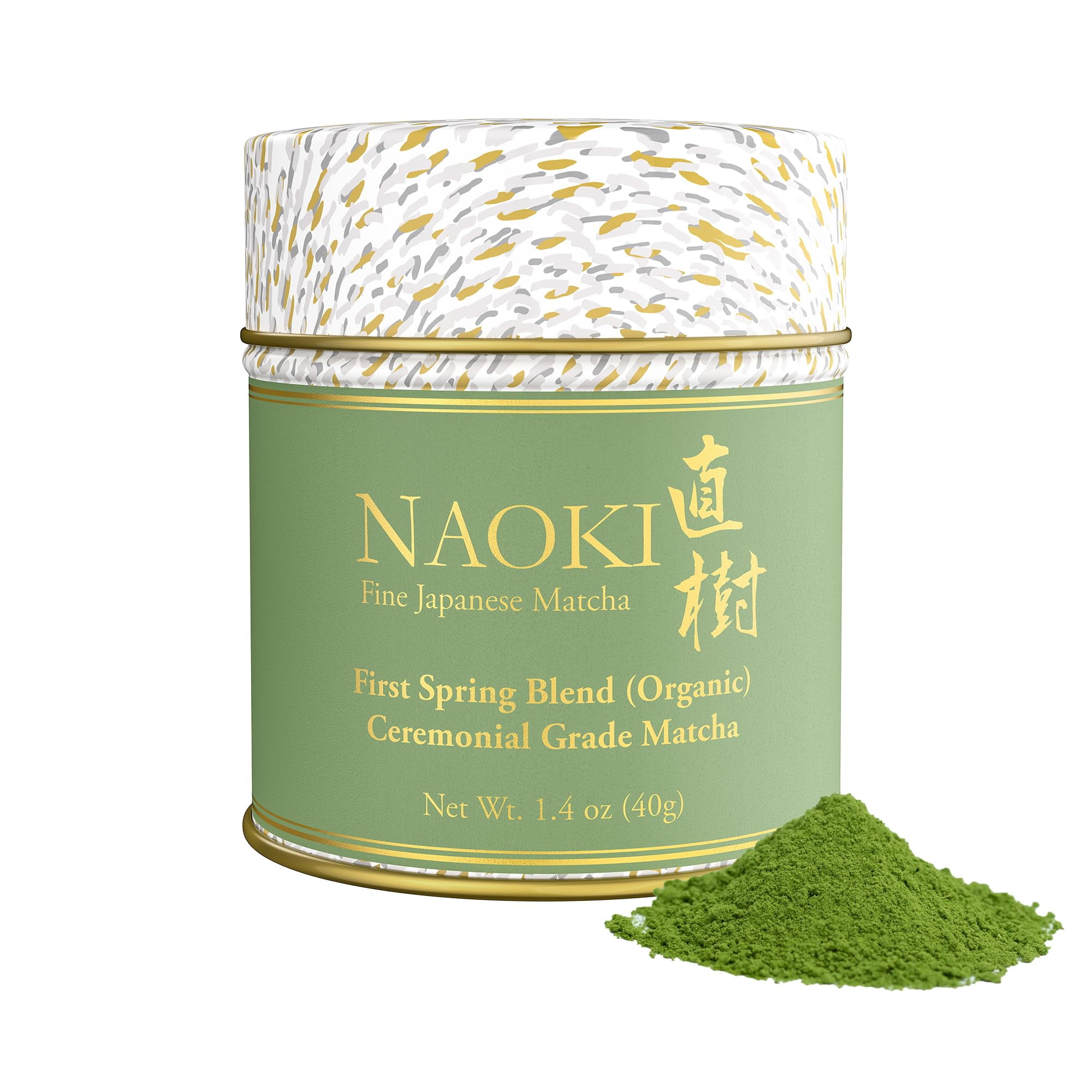 Organic Ceremonial First Spring Blend - Authentic Japanese First Harvest Ceremonial Grade Matcha Green Tea Powder From Kagoshima, Japan (40G / 1.4Oz)