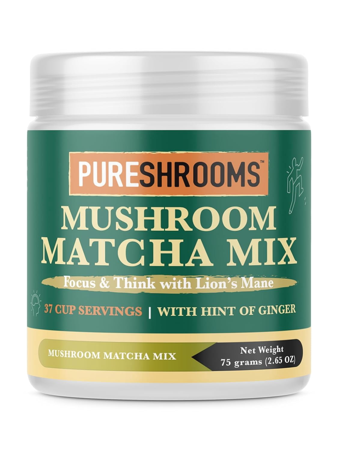 Organic Ceremonial Matcha Mix with Ultra-Concentrated Lion's Mane ...