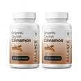 thumbnail image 1 of Organic Ceylon Cinnamon 1200mg Supplement - 120 Veg Capsules - Supports Glucose Metabolism, Blood Circulation Support, Brain and Joint Function - No Filler Pills by Balance Breens, 1 of 9