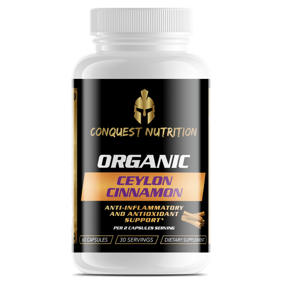 Organic Ceylon Cinnamon Extra Strength - 60 Veggie Capsules