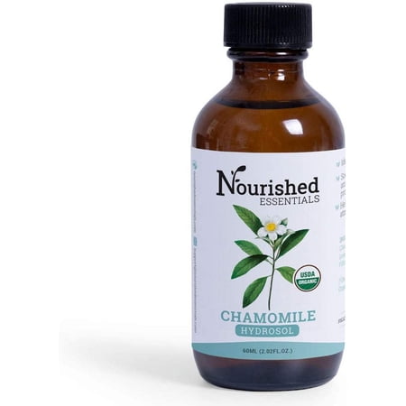 Organic Chamomile Hydrosol, 60ml by Nourished Essentials - Natural Chamomile Hydrosol Body