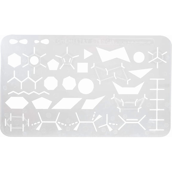 : Organic Chemistry Stencil Drawing & Drafting Template.