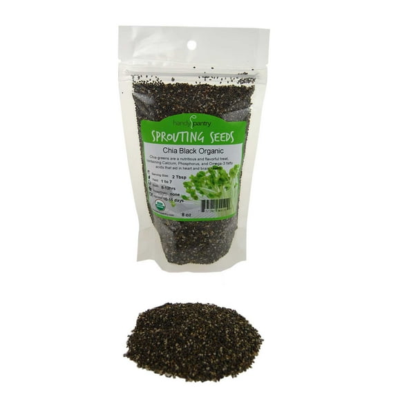 Handy Pantry Black Chia Plant Seeds, High Germination Rate