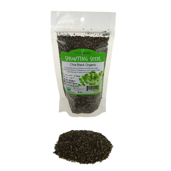 Handy Pantry Black Chia Plant Seeds, High Germination Rate