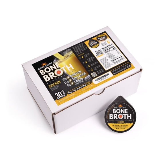 Brite Start Organic Chicken Bone Broth Shelf-Stable 30 Count